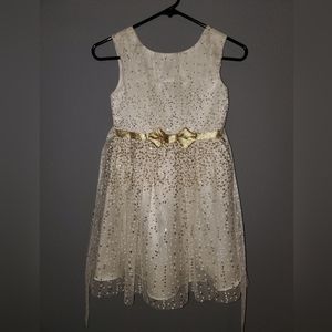Jona Michelle Dress Cream and Gold Formal Easter Wedding
